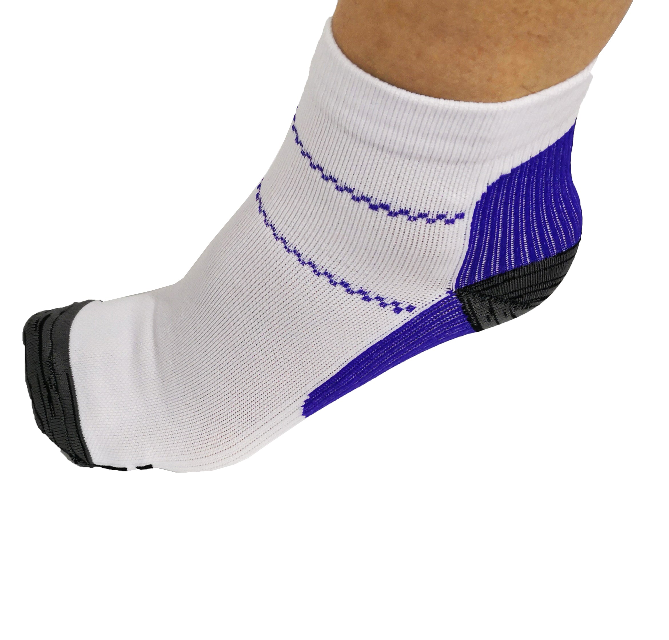 Running Socks Purple/White
