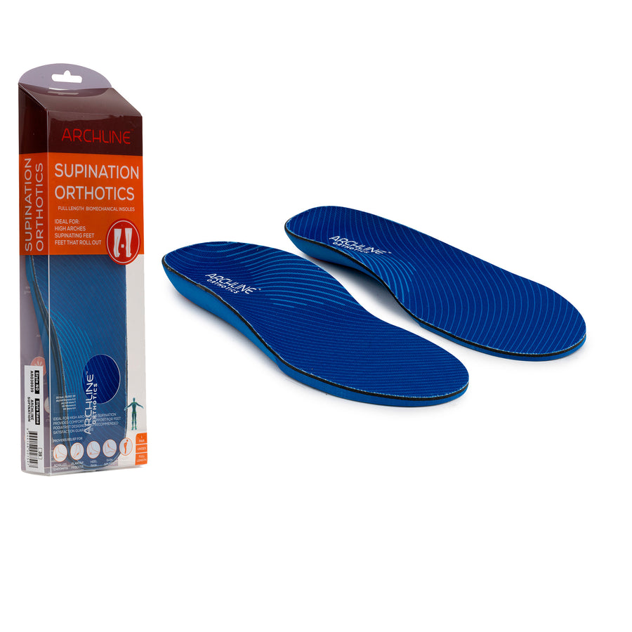 Archline Active Orthotics Full Length Arch Support Pain Relief Insoles - For Work - L (EU 43-44)