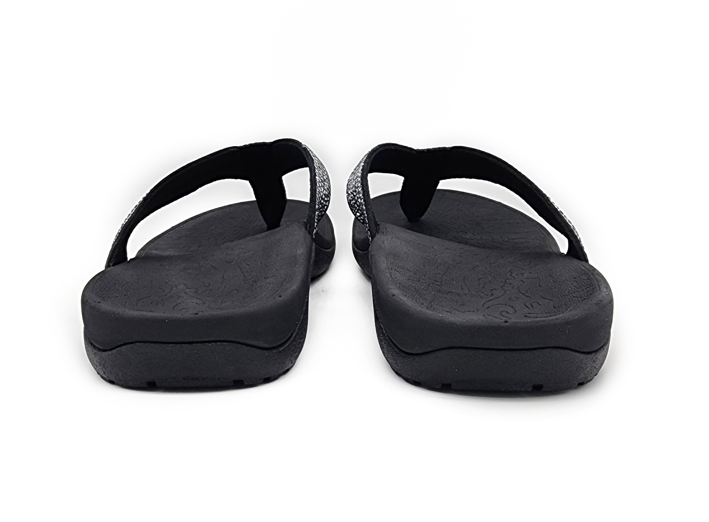 Axign Premium Bling Orthotic Thongs - Black