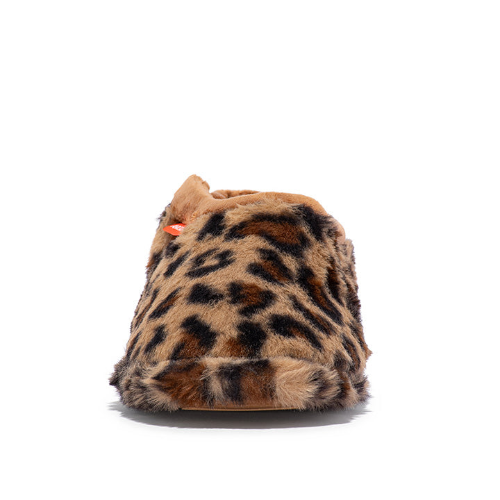 Archline Orthotic Slippers Closed – Leopard Tan