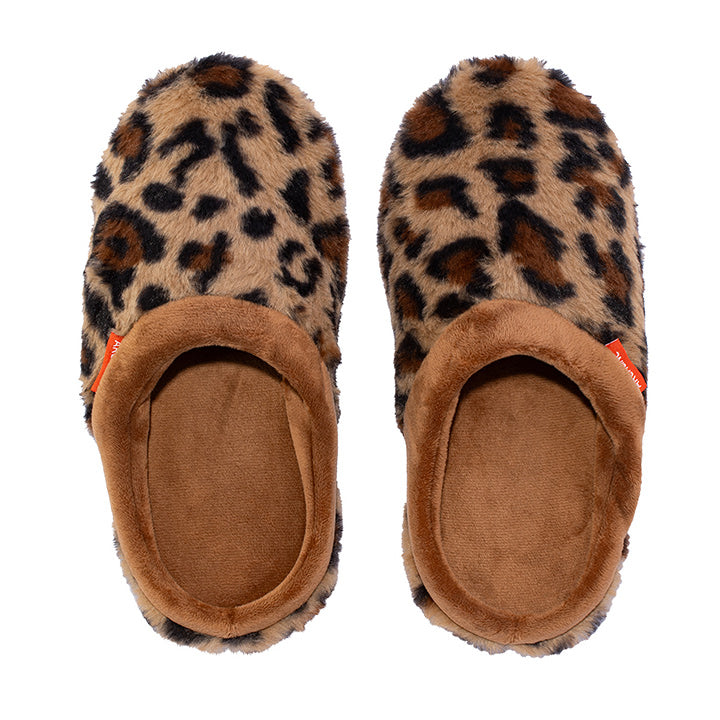 Archline Orthotic Slippers Slip-On – Leopard Tan