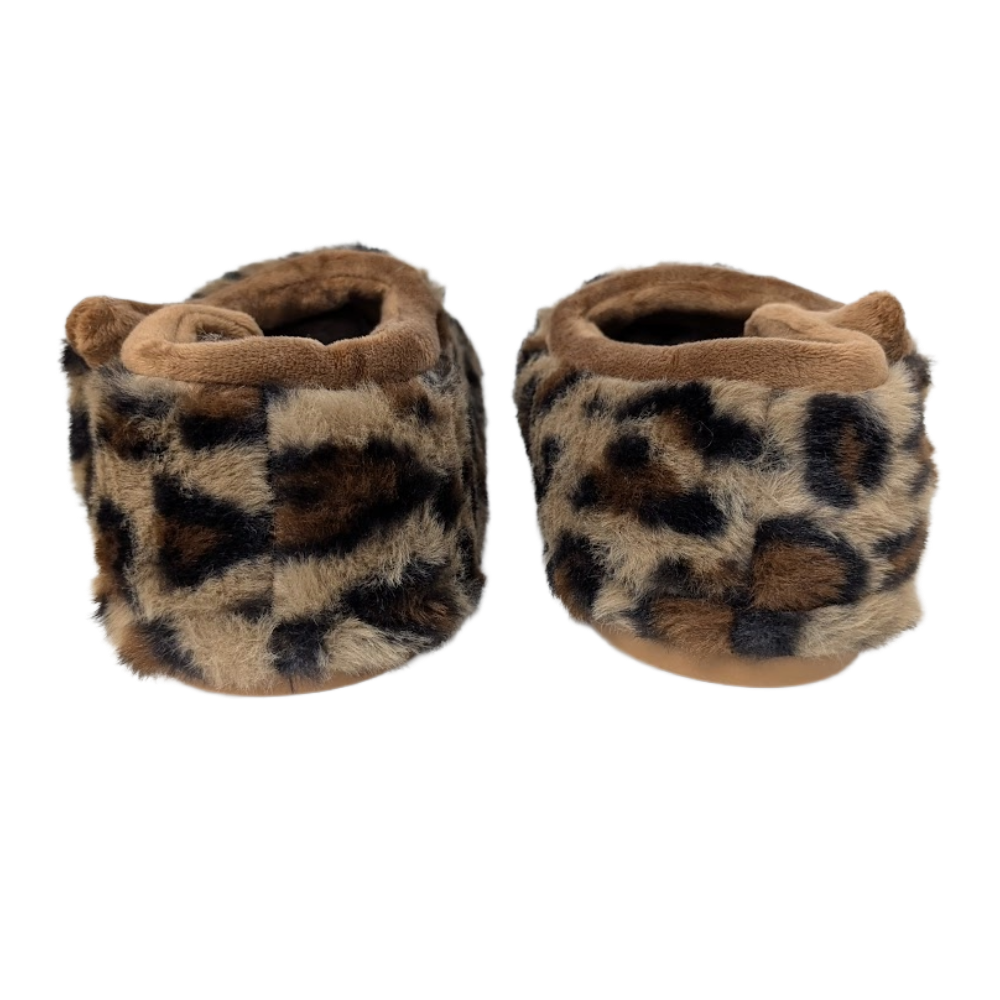 Archline Orthotic Slippers Closed – Leopard Tan