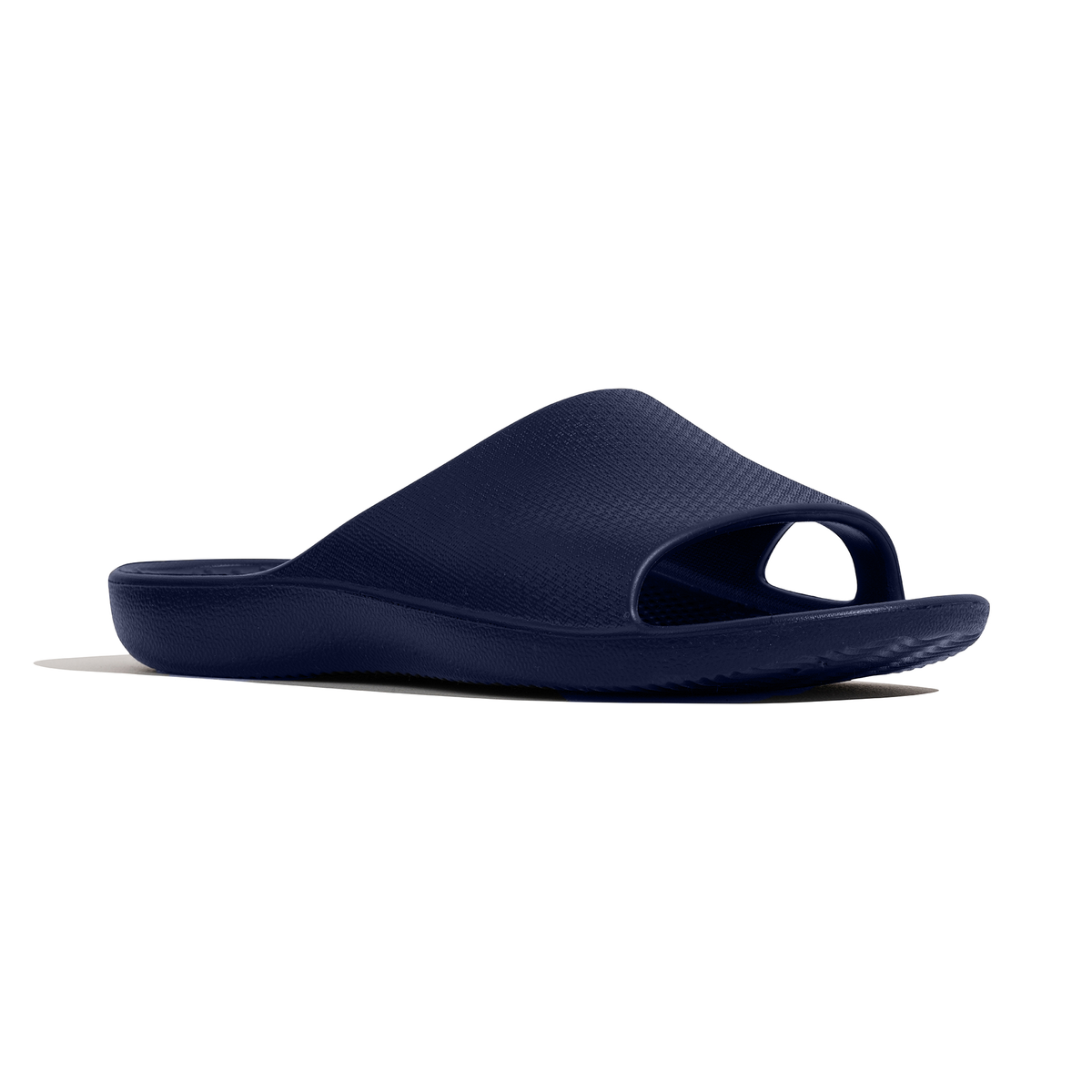 Archline Rebound Orthotic Slides - Navy | Foot Pain Plantar Fasciitis ...