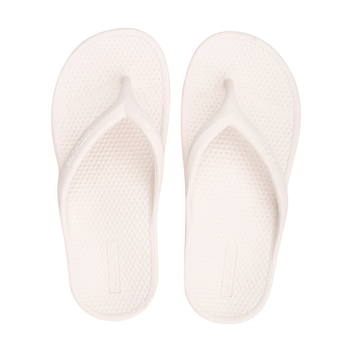 Archline Rebound Orthotic Thongs - White | Foot Pain Plantar Fasciitis ...