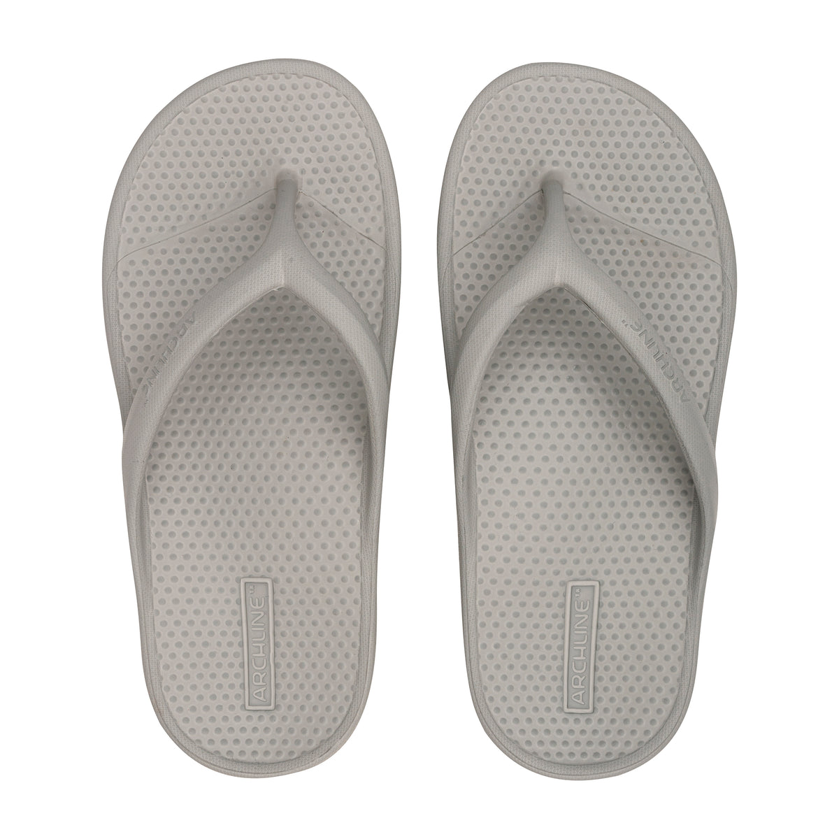 Archline Rebound Orthotic Thongs - Grey | Foot Pain Plantar Fasciitis ...