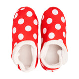 Archline Orthotic Slippers Closed – Red with White Polkadots