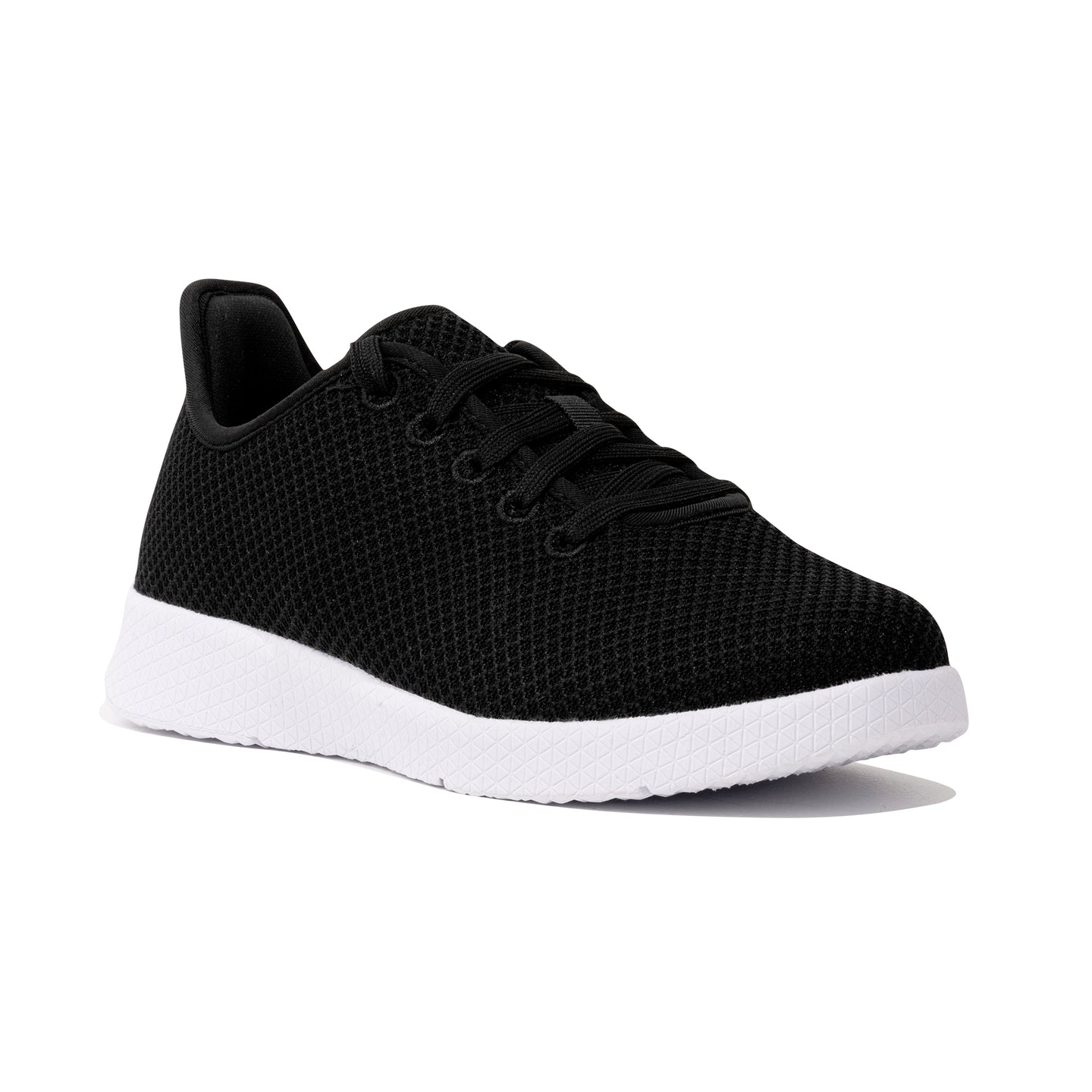 Axign River V2 Lightweight Casual Orthotic Shoe - Black with White Sol ...