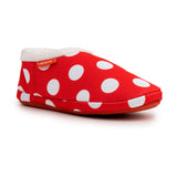 Archline Orthotic Slippers Closed – Red with White Polkadots