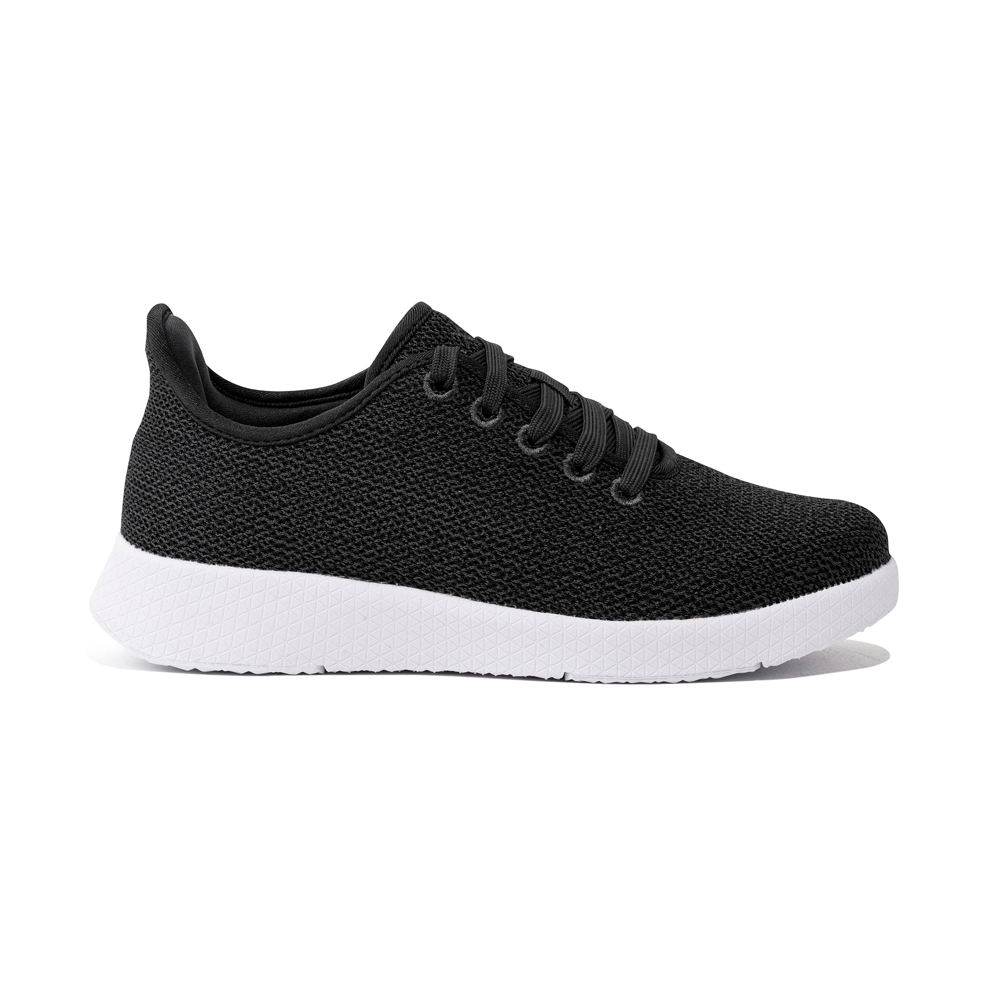 Axign River V2 Lightweight Casual Orthotic Shoe - Black with White Sol ...