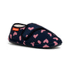 Archline Orthotic Slippers Plus – Navy with Hearts