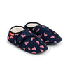 Archline Orthotic Slippers Plus – Navy with Hearts