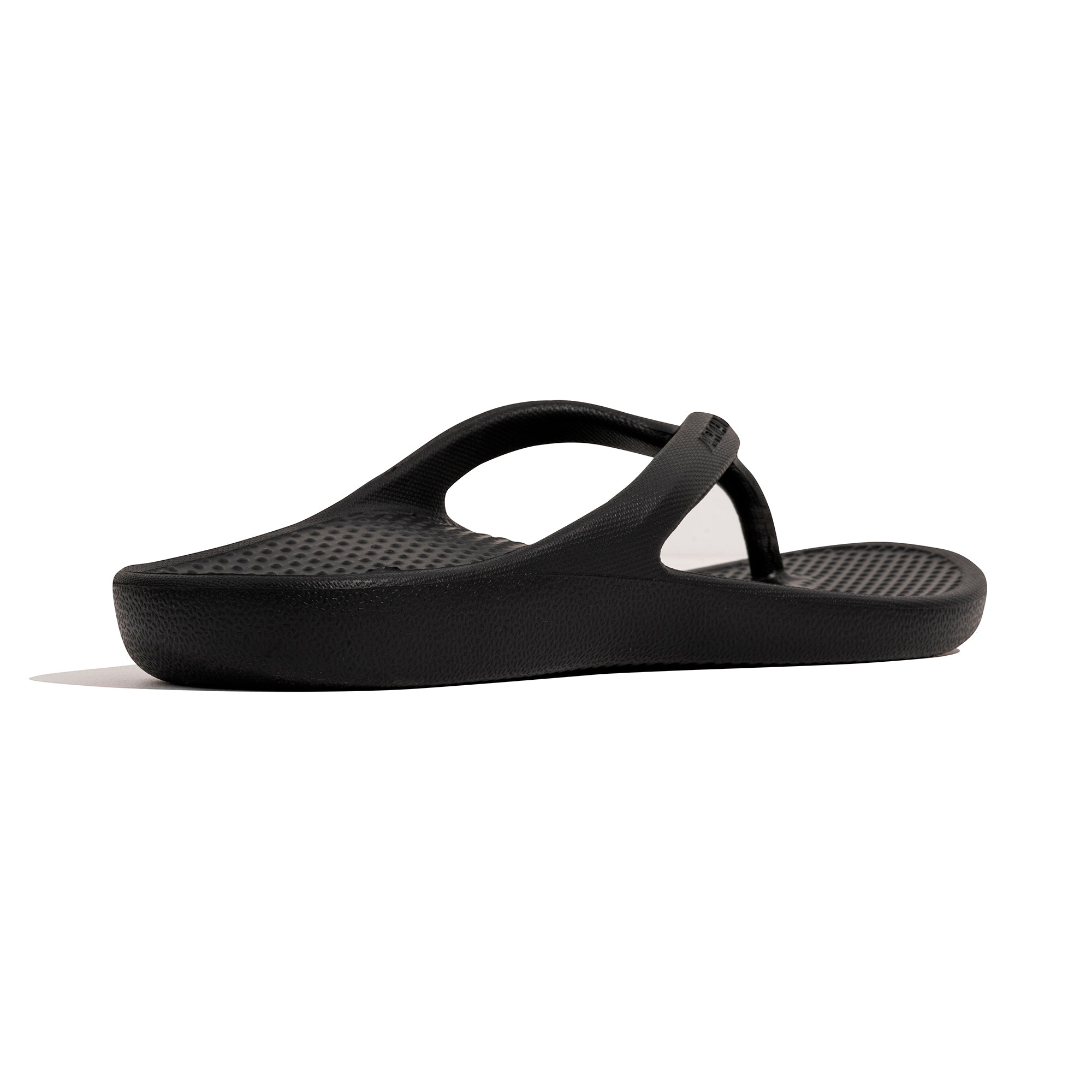 Archline Rebound Orthotic Thongs - Black | Foot Pain Plantar Fasciitis ...