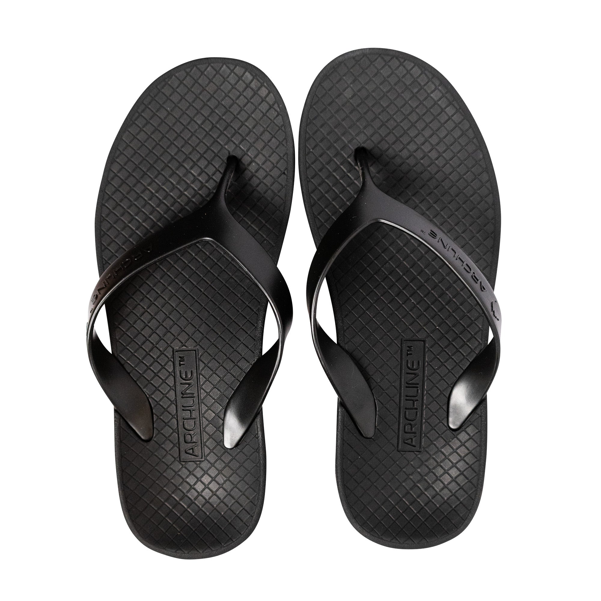 Archline Balance Orthotic Thongs Black/Black