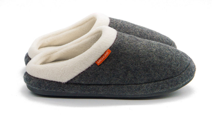 Archline Orthotic Slippers Slip-On – Grey Marl – Axign Medical Footwear