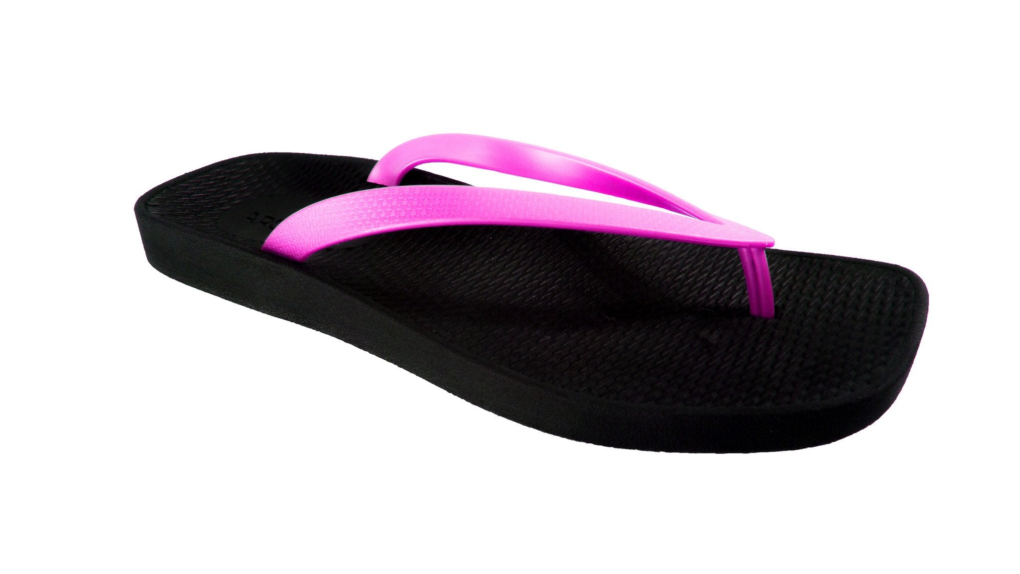 Archline Breeze Orthotic Thongs – Black/Pink