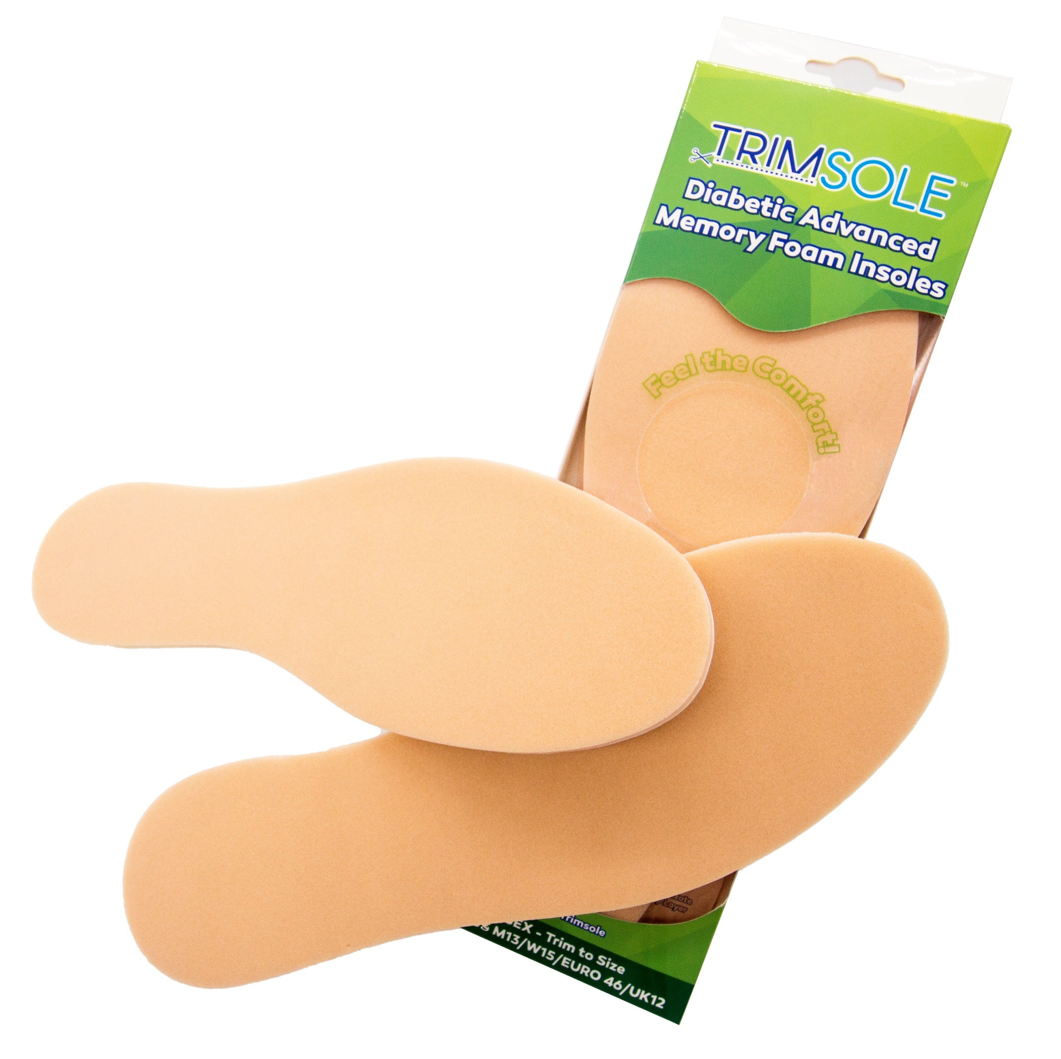 TRIMSOLE Memory Foam Insoles Diabetic Plastazote Axign Medical Footwear