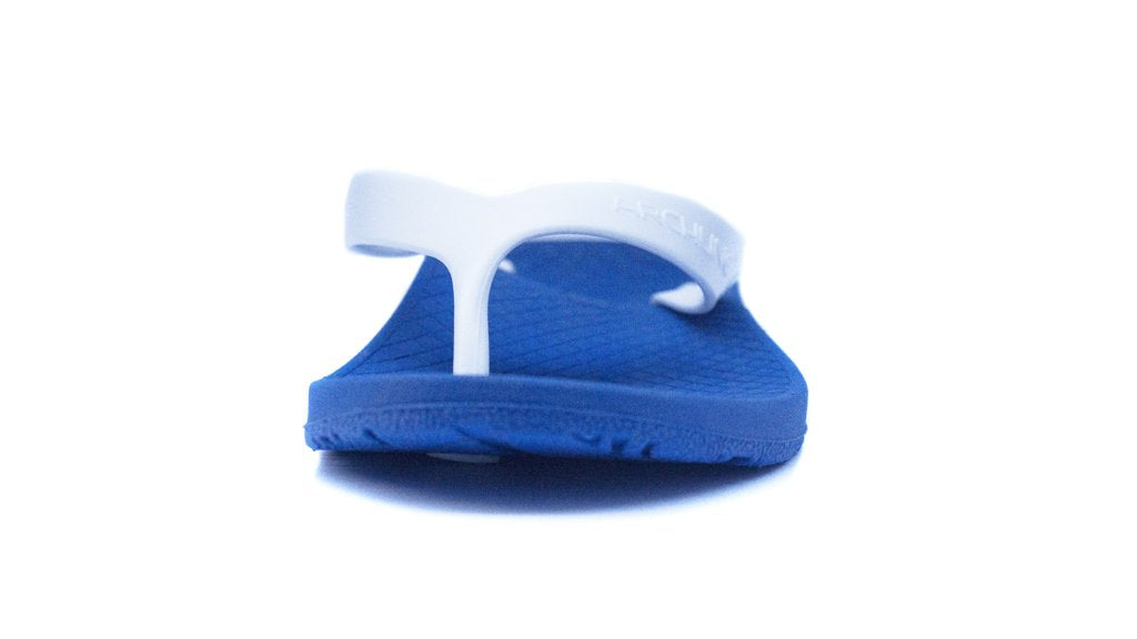 Archline Kids Orthotic Thongs – Blue/White