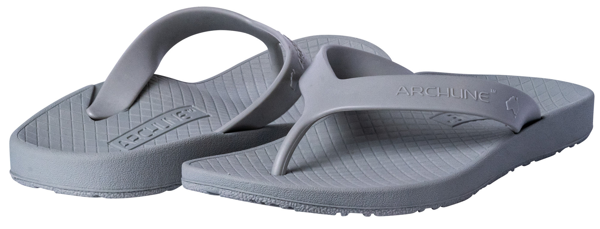 Archline Kids Orthotic Thongs – Grey